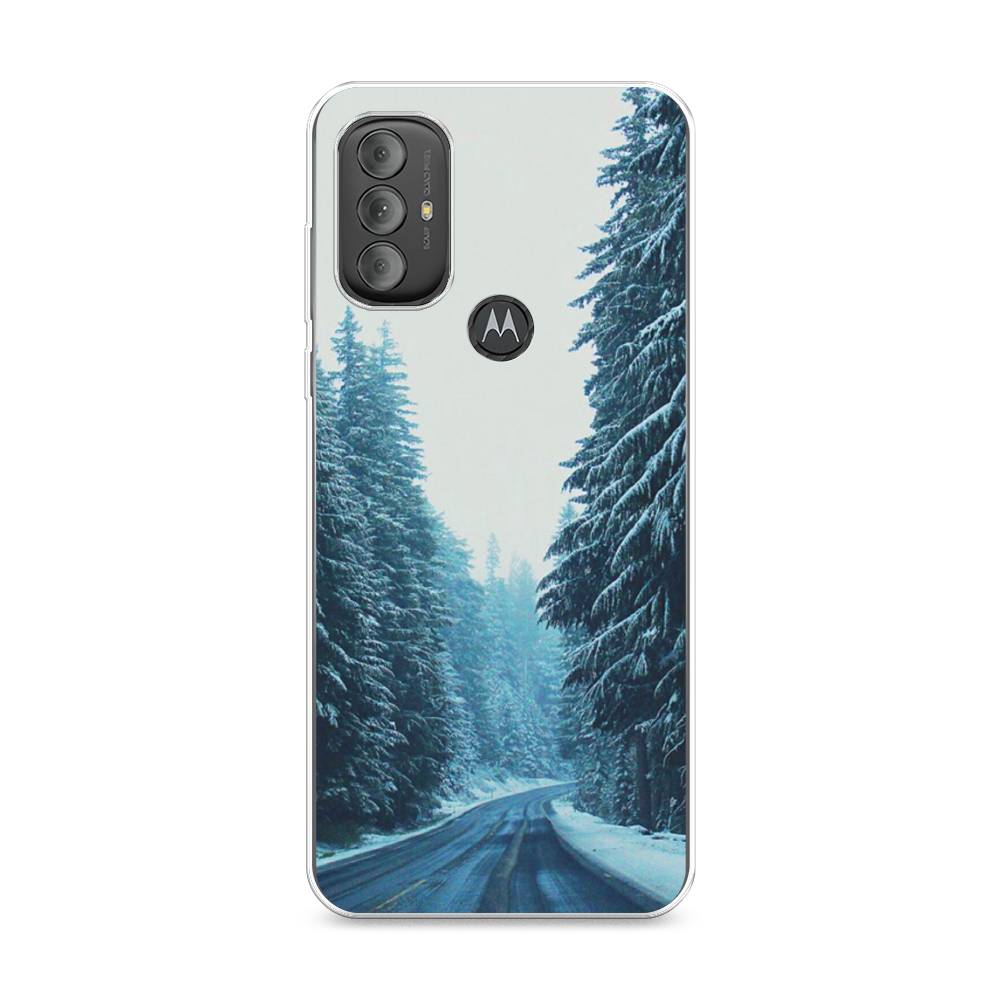 

Чехол на Motorola Moto G Power 2022 "Зима 9", Бежевый;голубой;черный, 242850-2