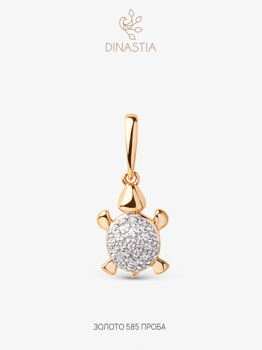 

Кулон из золота DINASTIA.GOLD 106668, фианит, 106668