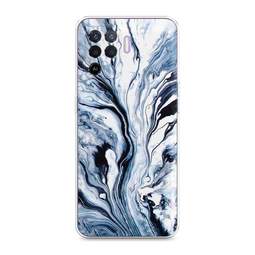 

Чехол Awog на Oppo Reno 5 Lite "Голубой минерал мрамор", Разноцветный, 255150-3