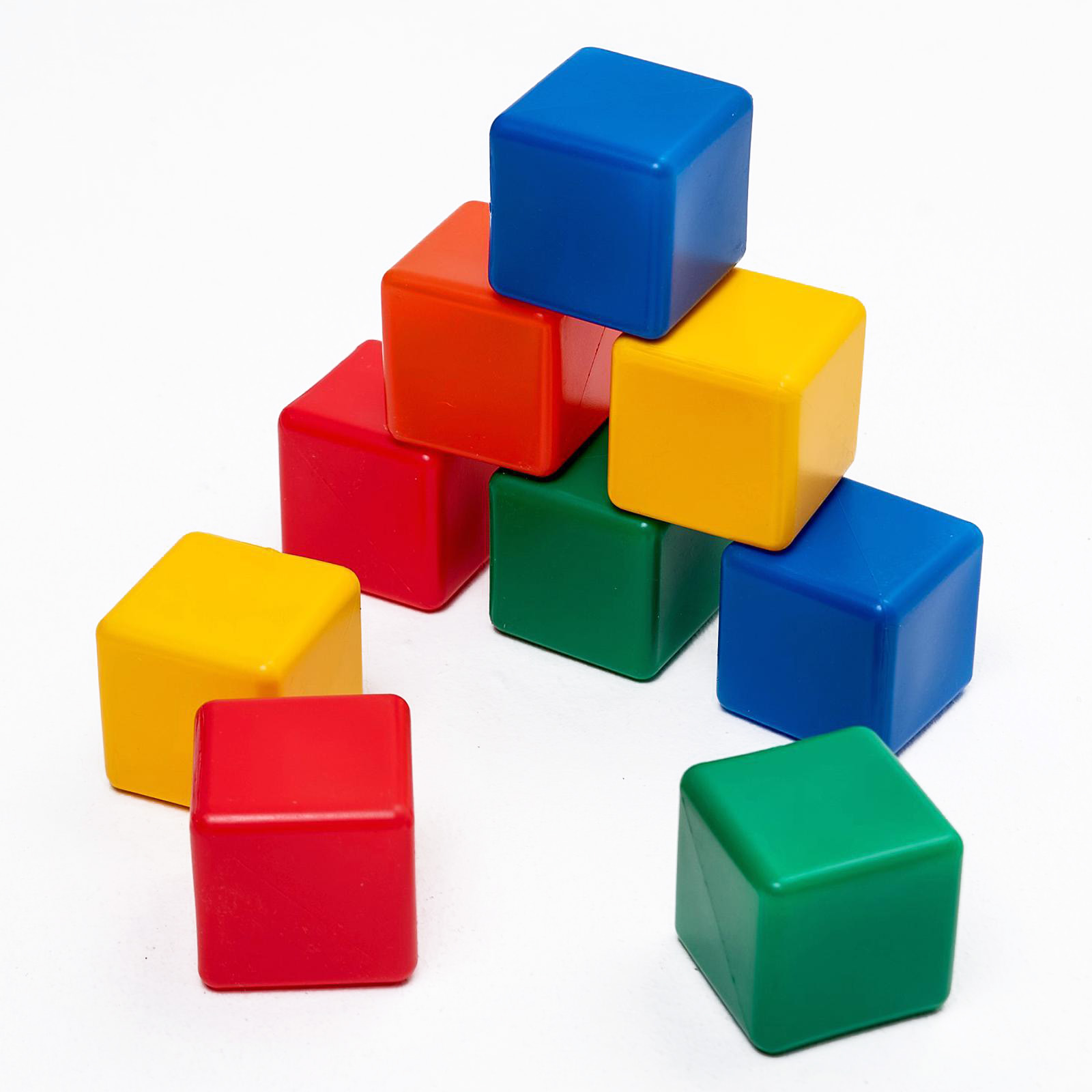 Набор цветных кубиков Соломон 9 штук 6 х 6 см 1180370