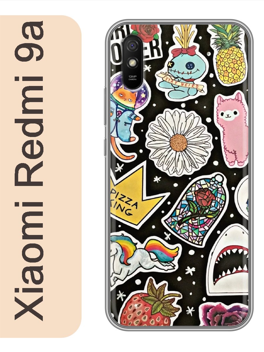 

Чехол на Xiaomi Redmi 9a акула альпака фон 026, red9afone