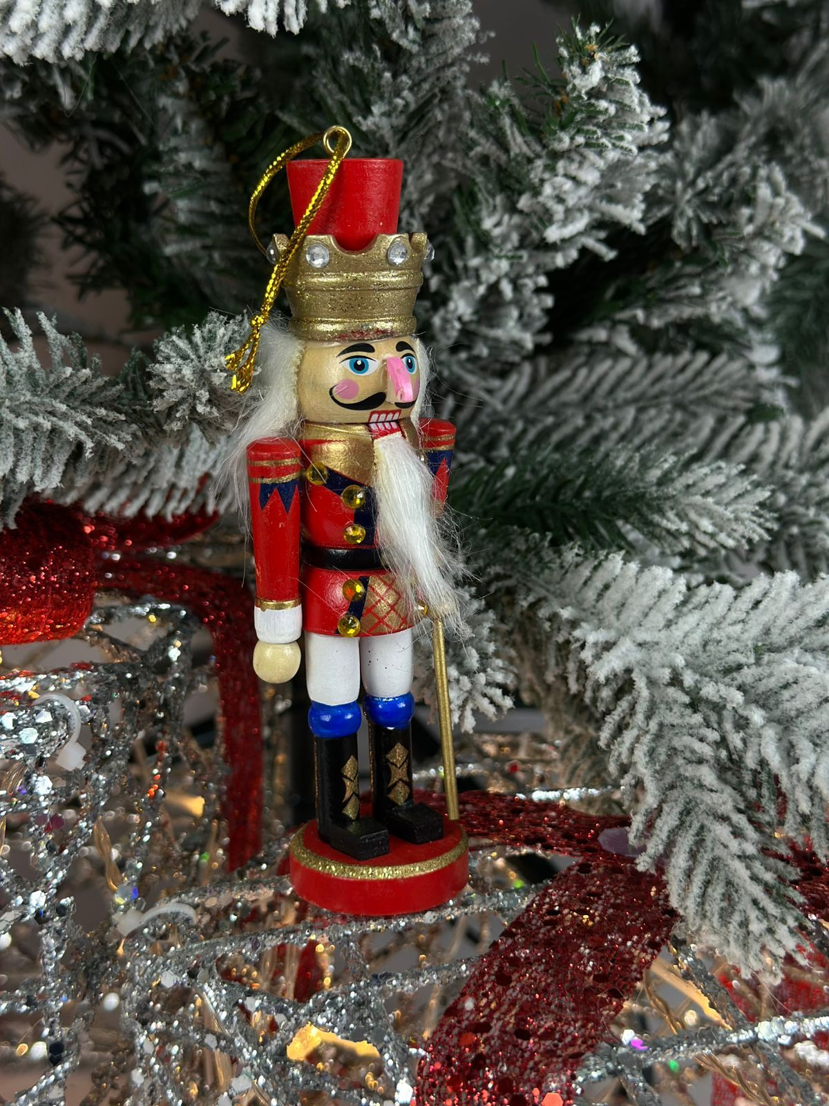 

Щелкунчик в красном мундире Merry Christmas 13,5х3 см 18645, Красный