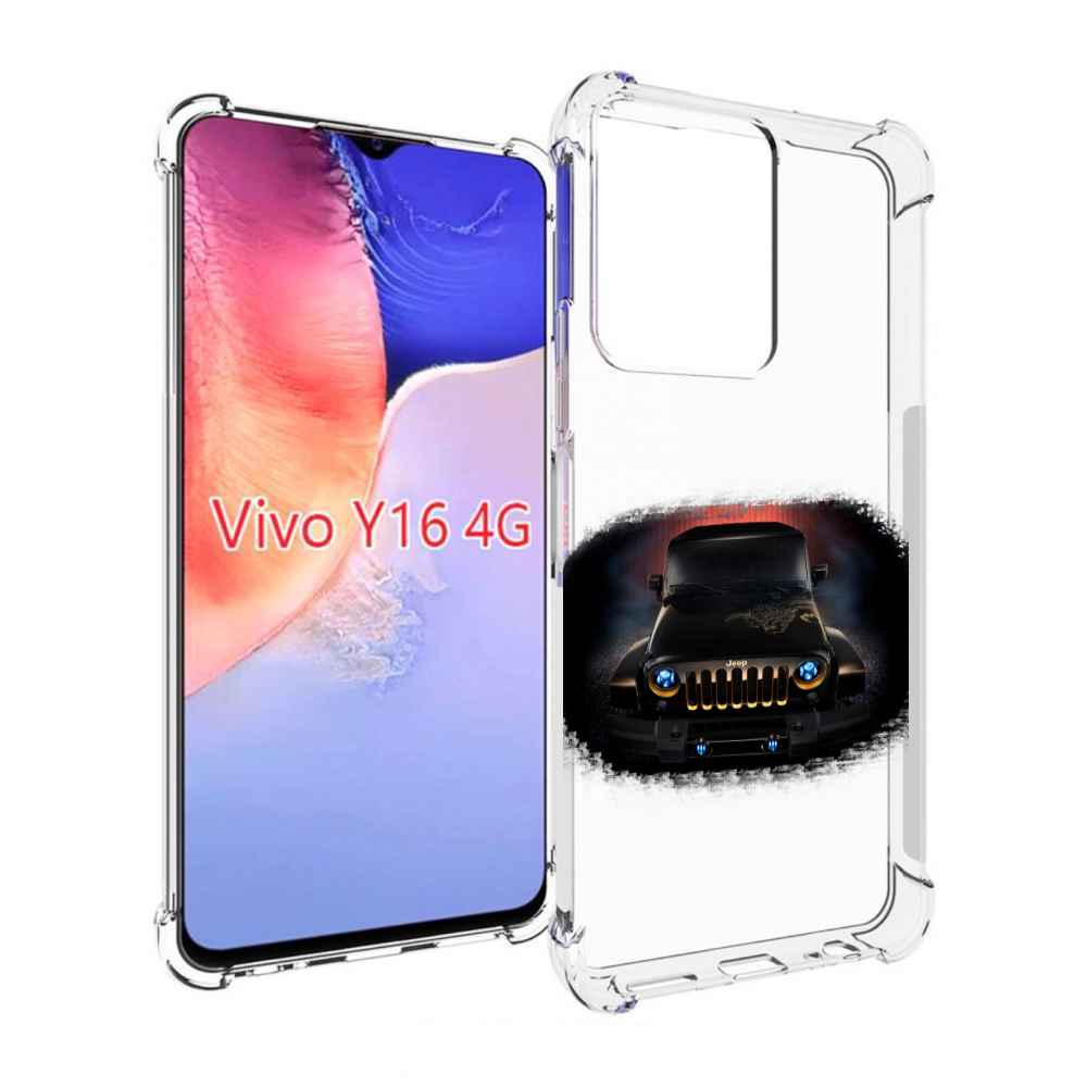 

Чехол MyPads jeep 2 для Vivo Y16 4G/ Vivo Y02S, Прозрачный, Tocco