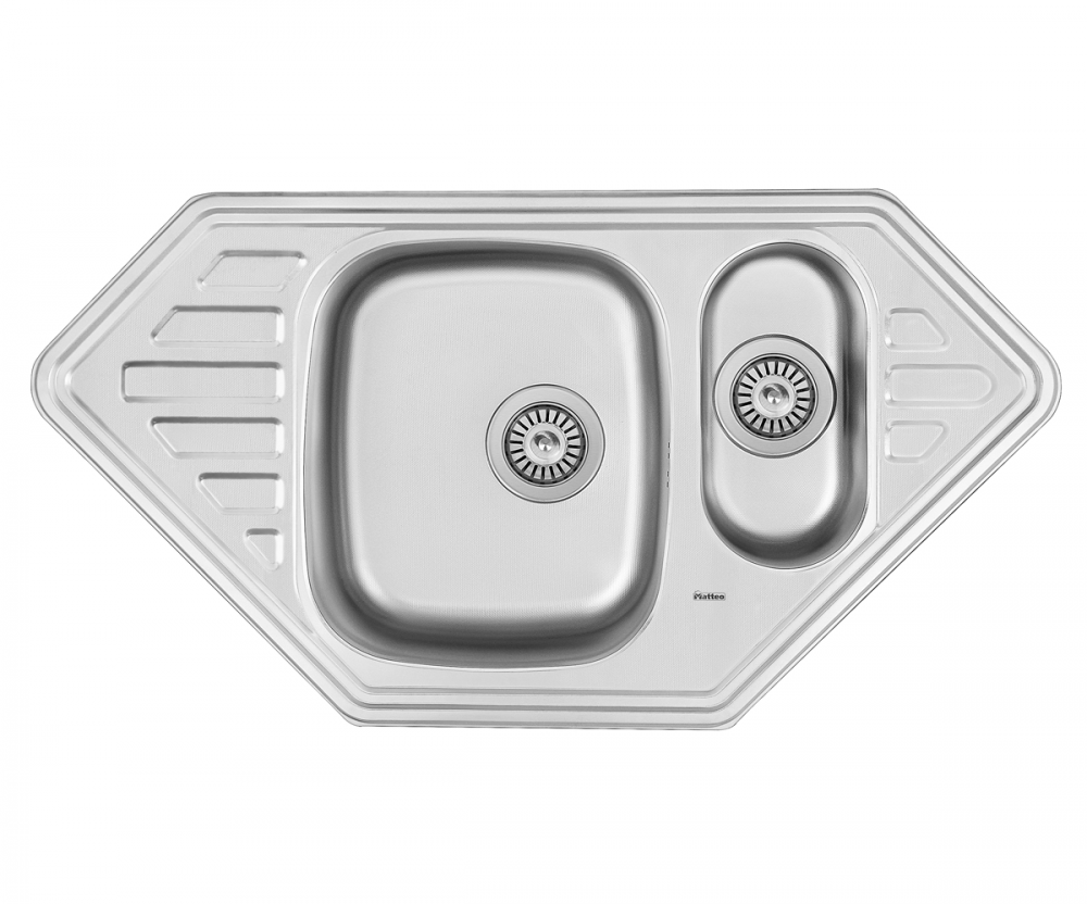 

Maunfeld F-9550С F MEDUSA C /0,8мм -180мм/, мойка врез,нерж,ЛАЙН, две чаши с сушкой, 950 x