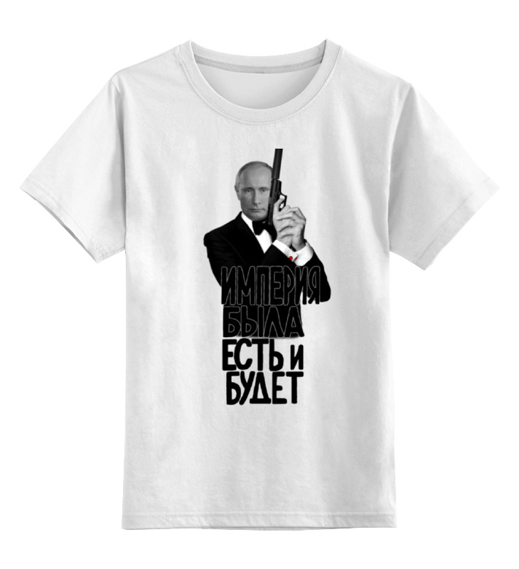 

Детская футболка Printio Владимир Путин цв.белый р.140, 0000000754644