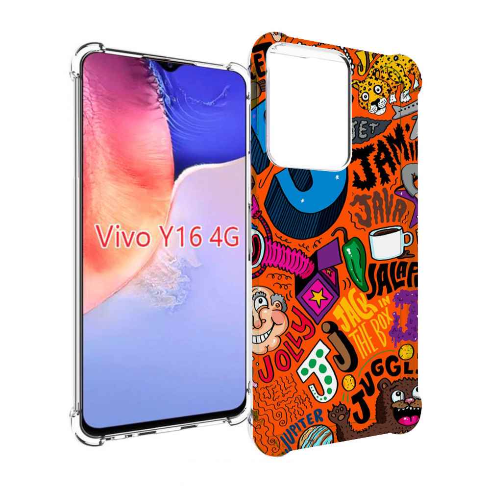 

Чехол MyPads funky-decor для Vivo Y16 4G/ Vivo Y02S, Прозрачный, Tocco