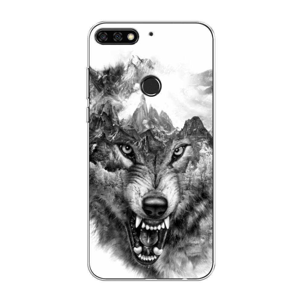 

Чехол Awog "Волк в горах" для Honor 7C Pro, 65550-1