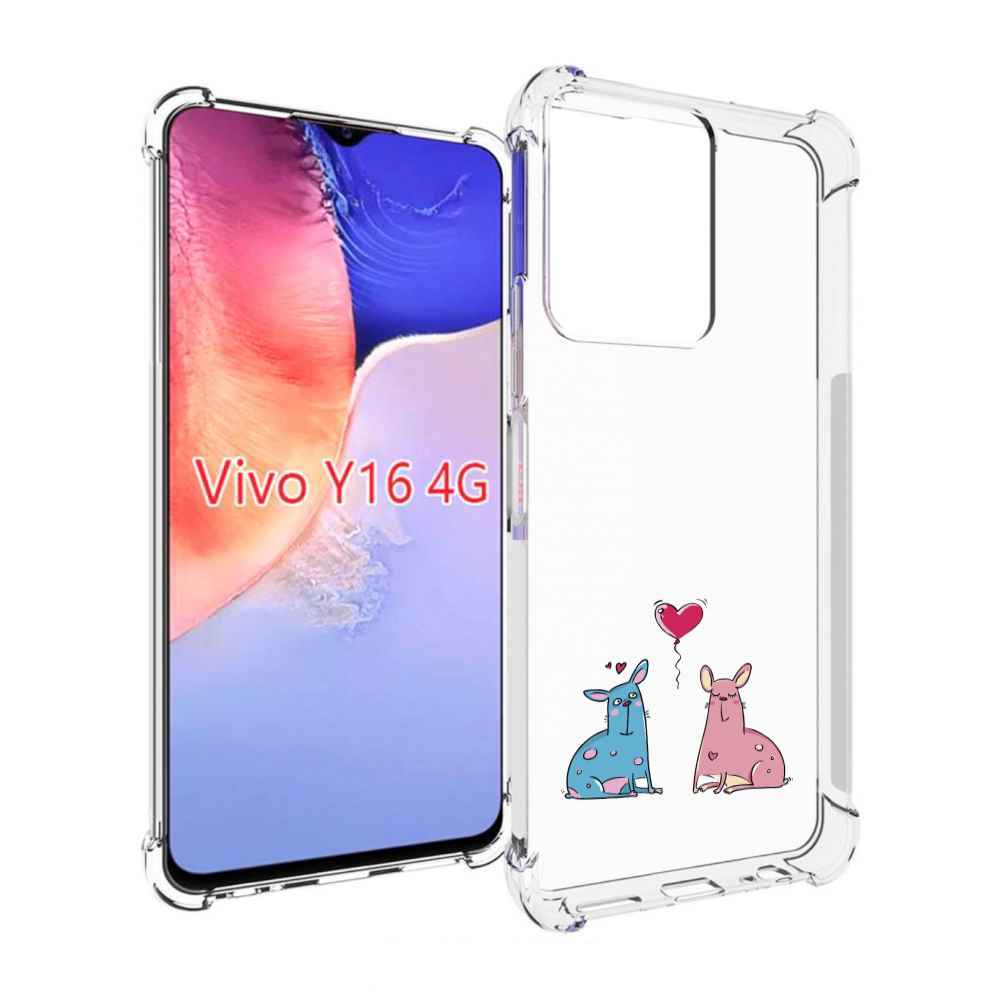 

Чехол MyPads Лама любовь для Vivo Y16 4G/ Vivo Y02S, Прозрачный, Tocco