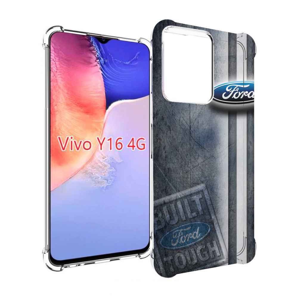 

Чехол MyPads ford 2 для Vivo Y16 4G/ Vivo Y02S, Прозрачный, Tocco