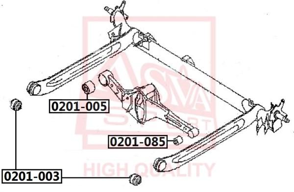 

Сайлентблок ASVA 0201085