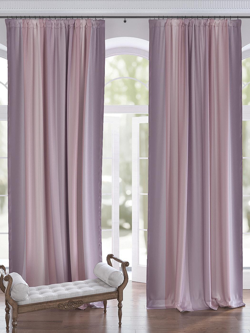 

Комплекты штор AT HOME Линдел (пудрово-розовый) высота 280 см, ширина 150 см, Розовый, 750277