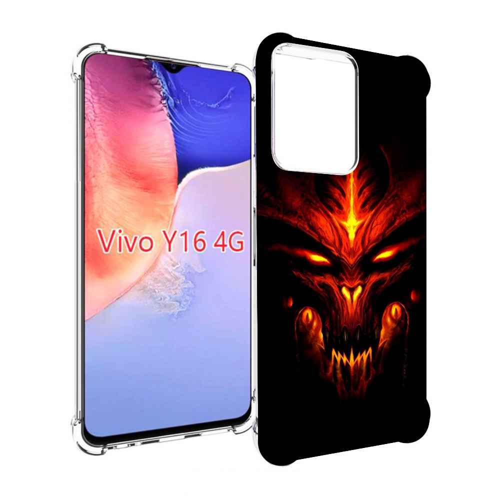 

Чехол MyPads diablo-3 для Vivo Y16 4G/ Vivo Y02S, Прозрачный, Tocco