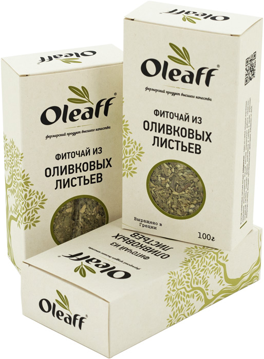 

Фиточай Oleaff из оливковых листьев 100 г, Фиточай из оливковых листьев