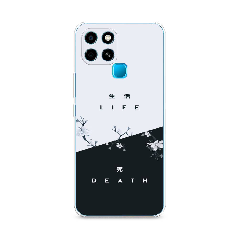 

Чехол Awog на Infinix Smart 6 "Life and death", Разноцветный, 3101050-7