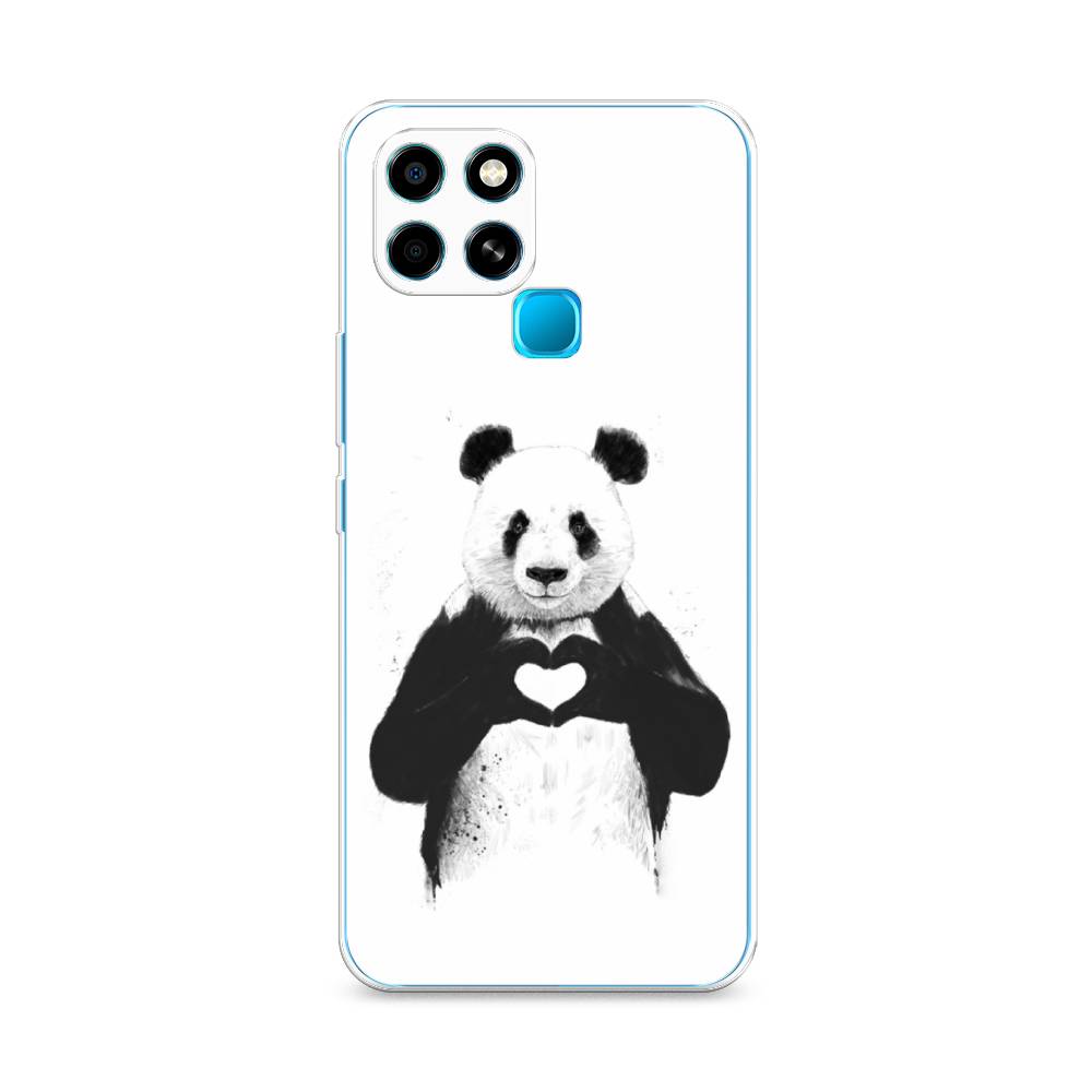 

Чехол Awog на Infinix Smart 6 "Панда love", Разноцветный, 3101050-10