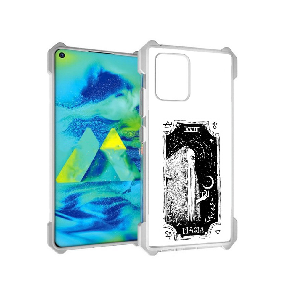 

Чехол MyPads Tocco для Samsung Galaxy S10 Lite лунная магия (PT143840.502.447), Прозрачный, Tocco