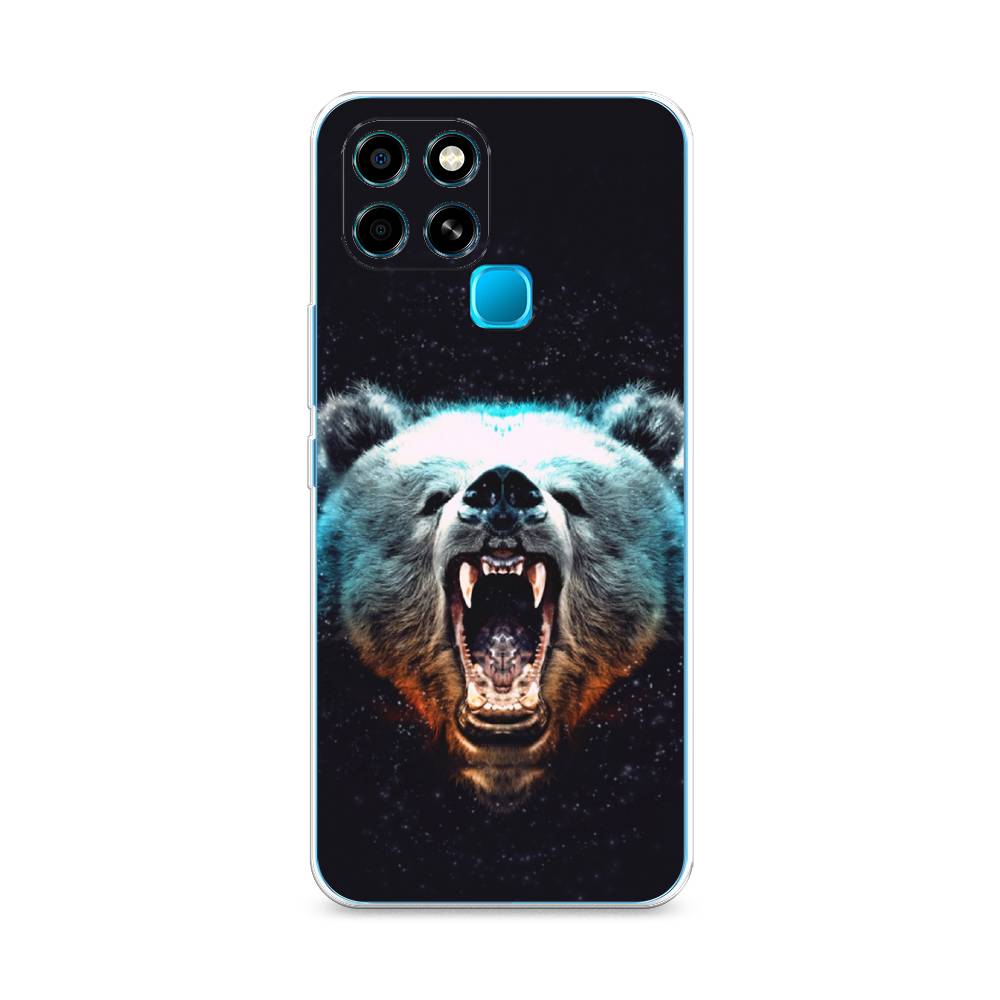 

Чехол Awog на Infinix Smart 6 "Медведь", Разноцветный, 3101050-2