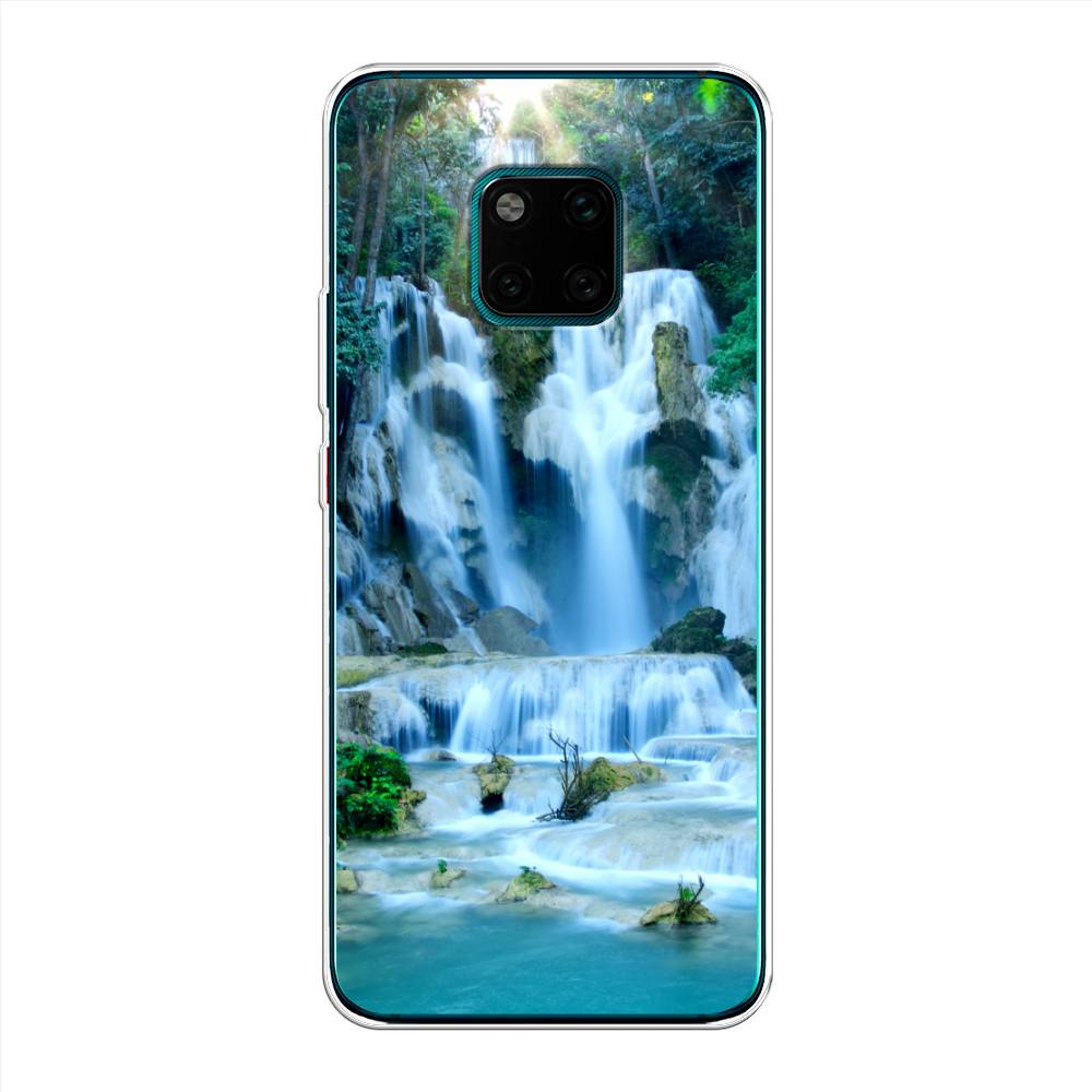 

Чехол Awog на Huawei Mate 20 Pro "Водопад 8", Голубой;зеленый, 67050-4