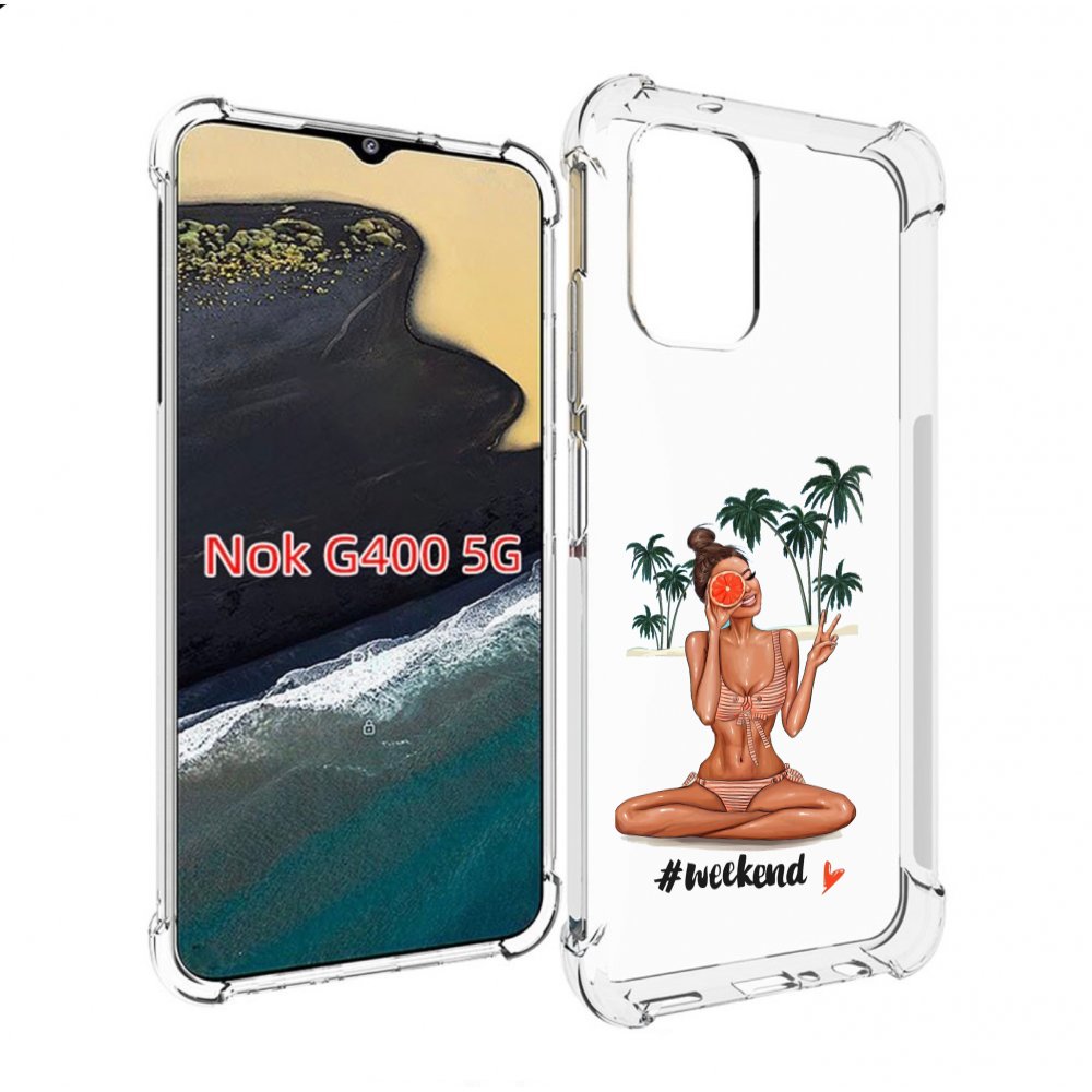 

Чехол MyPads Weekend для Nokia G400 5G, Прозрачный, Tocco