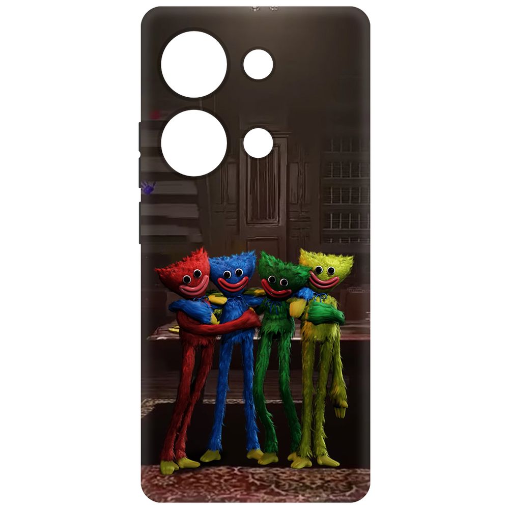 

Чехол-накладка Krutoff Soft Case Хаги Ваги - Мини-Хаги для Poco M6 Pro 4G черный