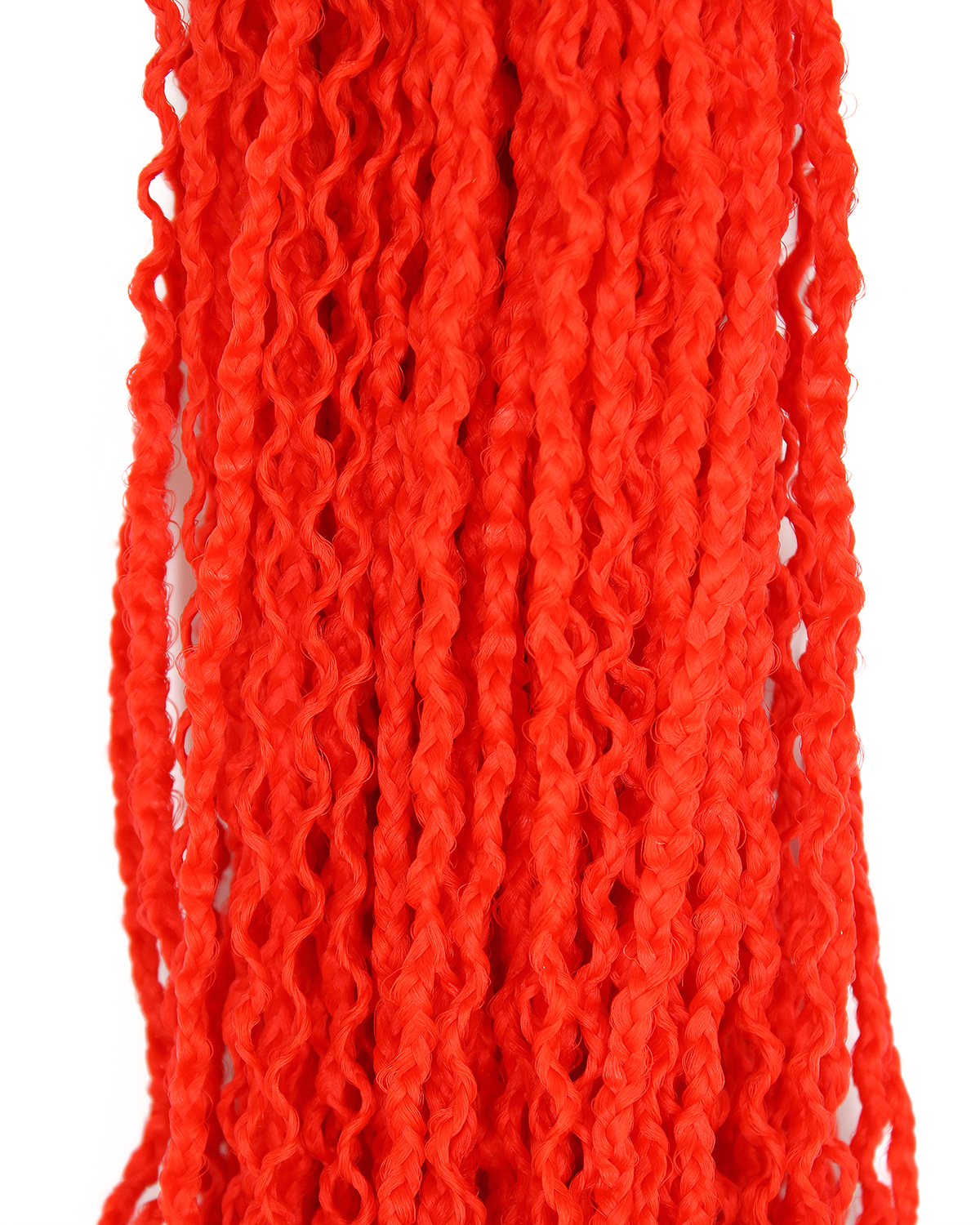 Косички Hairshop Зизи гофр К19 Красный с оттенком оранжевого