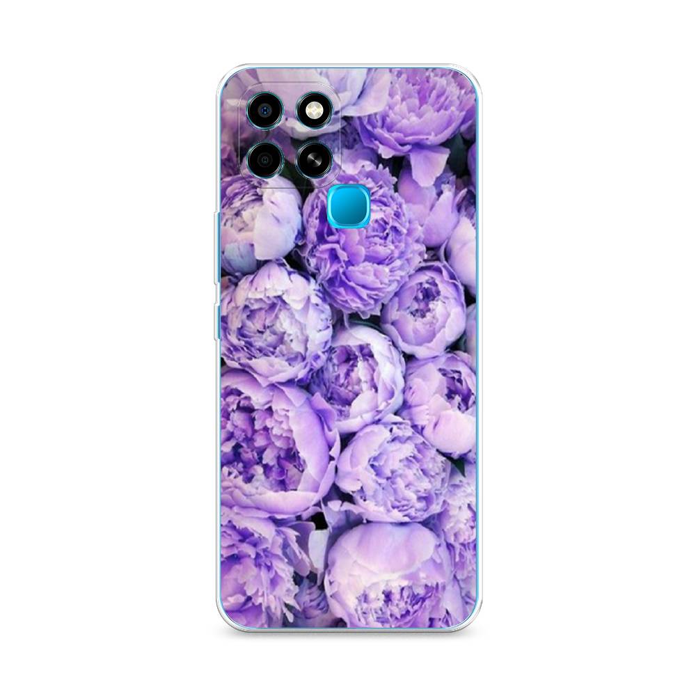 

Чехол Awog на Infinix Smart 6 "Пионы сиреневые", Разноцветный, 3101050-8