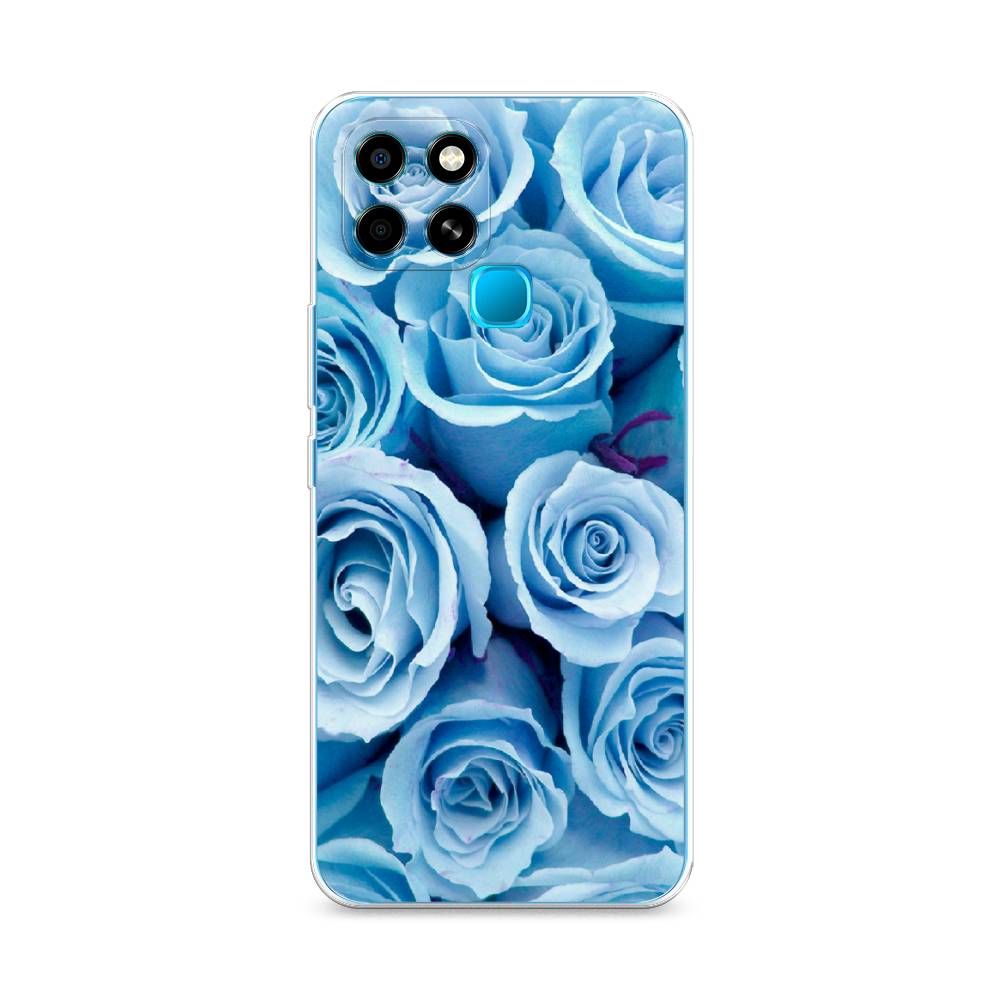 

Чехол Awog на Infinix Smart 6 "Лазурные розы", Разноцветный, 3101050-8