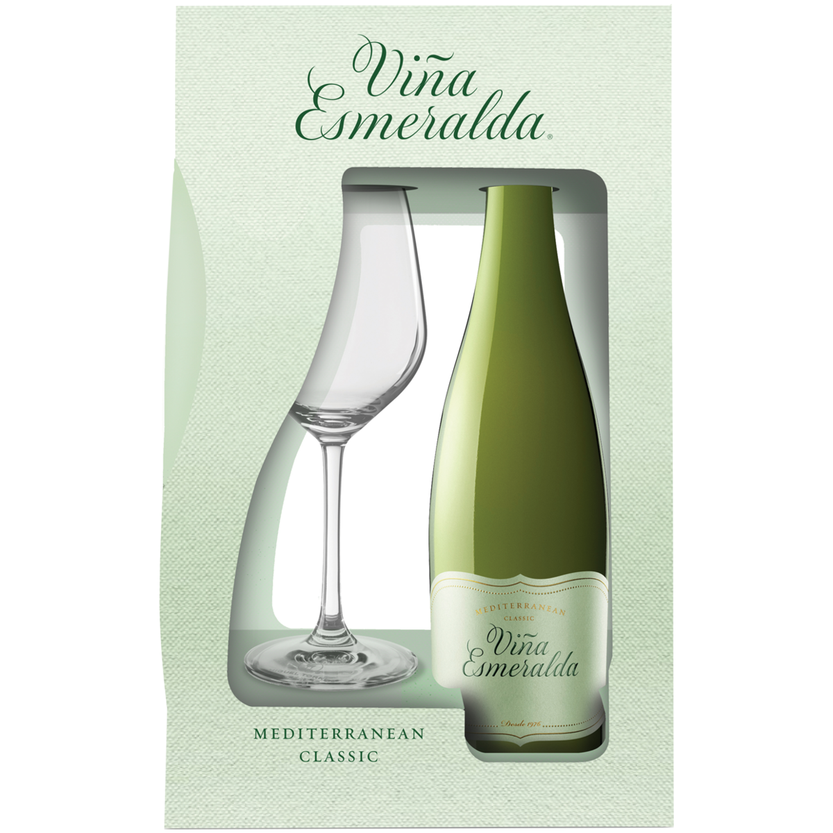 

Вино Torres Vina Esmeralda белое полусухое 0,75 л в подарочной упаковке + бокал
