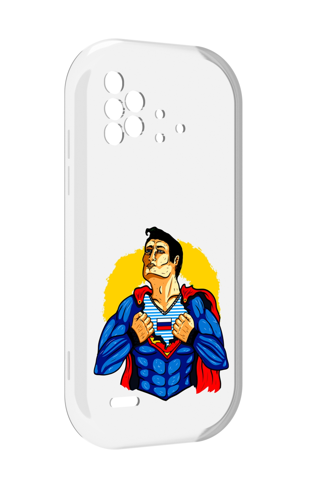 

Чехол MyPads русский супермен для UMIDIGI Bison X10 / X10 Pro, Прозрачный, Tocco