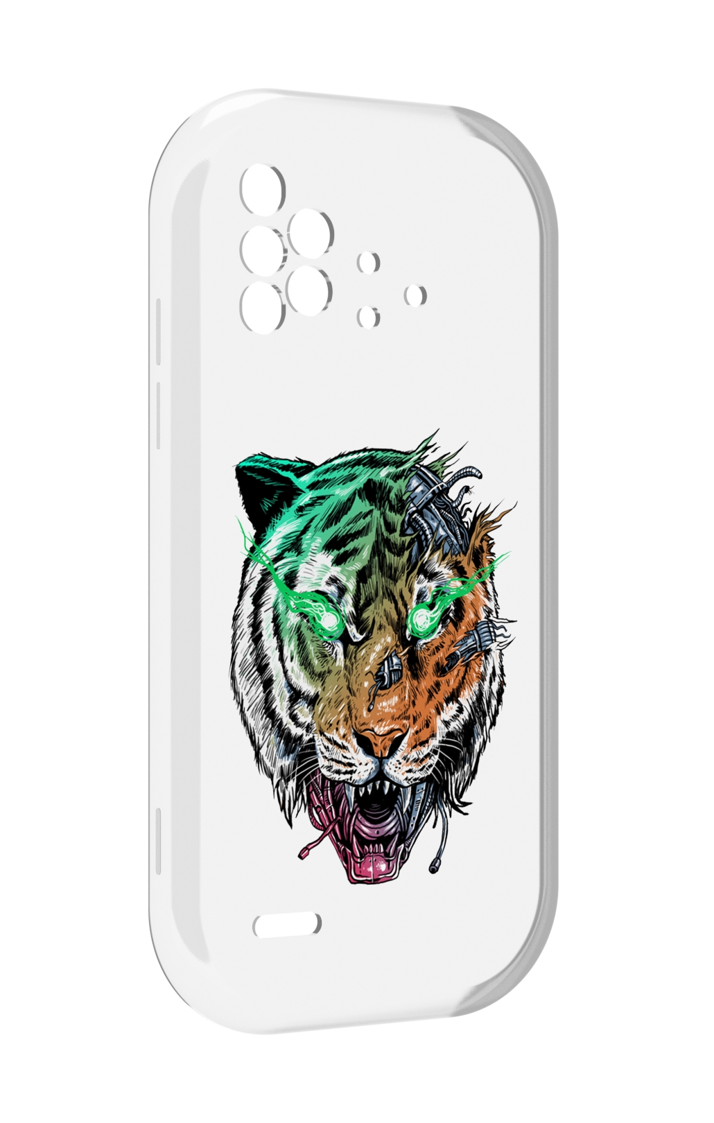 

Чехол MyPads робо-тигр для UMIDIGI Bison X10 / X10 Pro, Прозрачный, Tocco