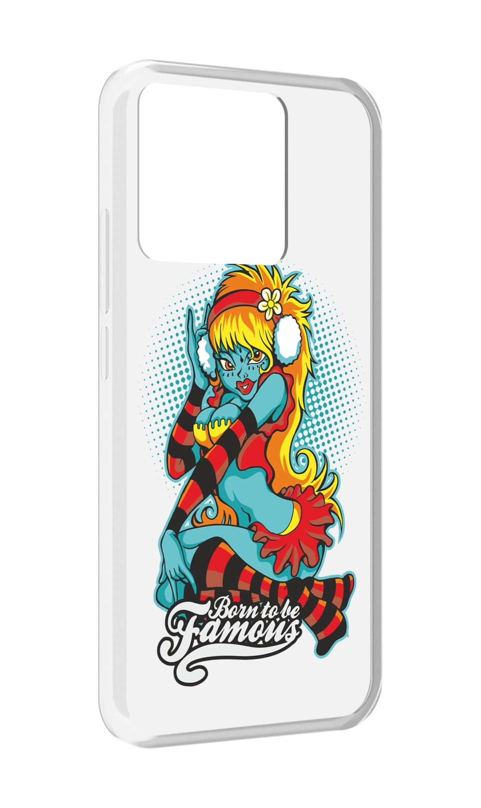 

Чехол MyPads Tocco для Xiaomi Redmi 10A нарисованная девушка в наушниках, Прозрачный, Tocco