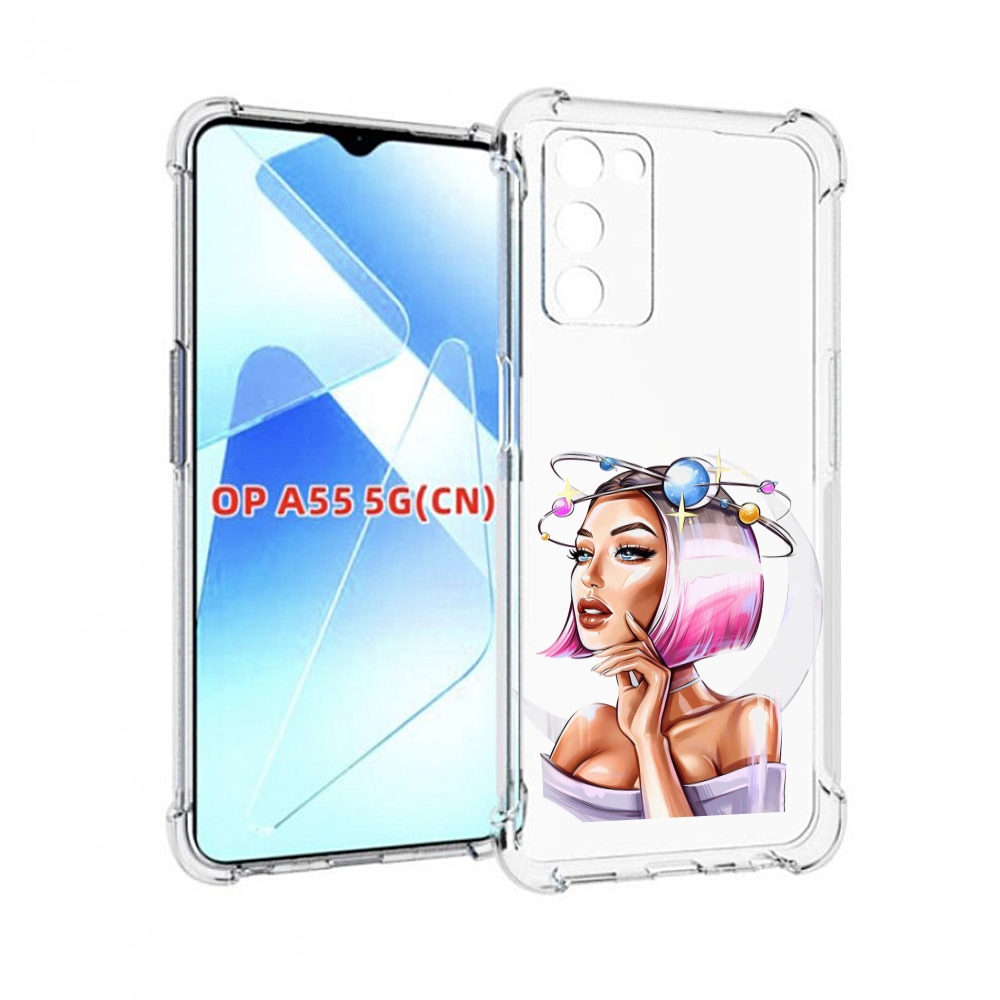 

Чехол MyPads девушка-с-планетами-на-голове женский для Infinix Zero X Neo, Прозрачный, Tocco
