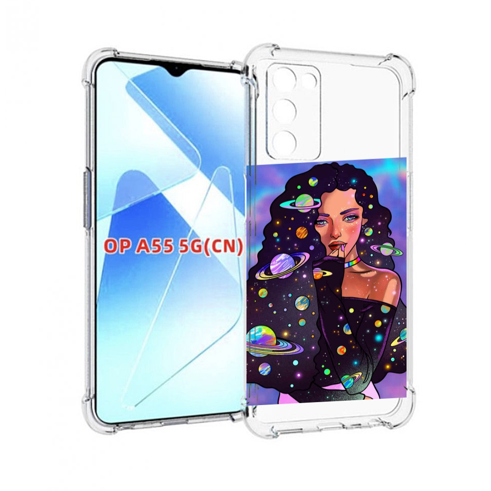 

Чехол MyPads девушка-с-планетами-в-волосах женский для Infinix Zero X Neo, Прозрачный, Tocco