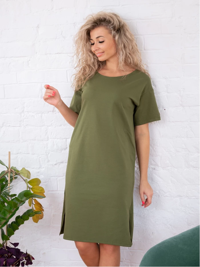 

Туника домашняя женская Cool Look Рим хаки 44 RU, Рим