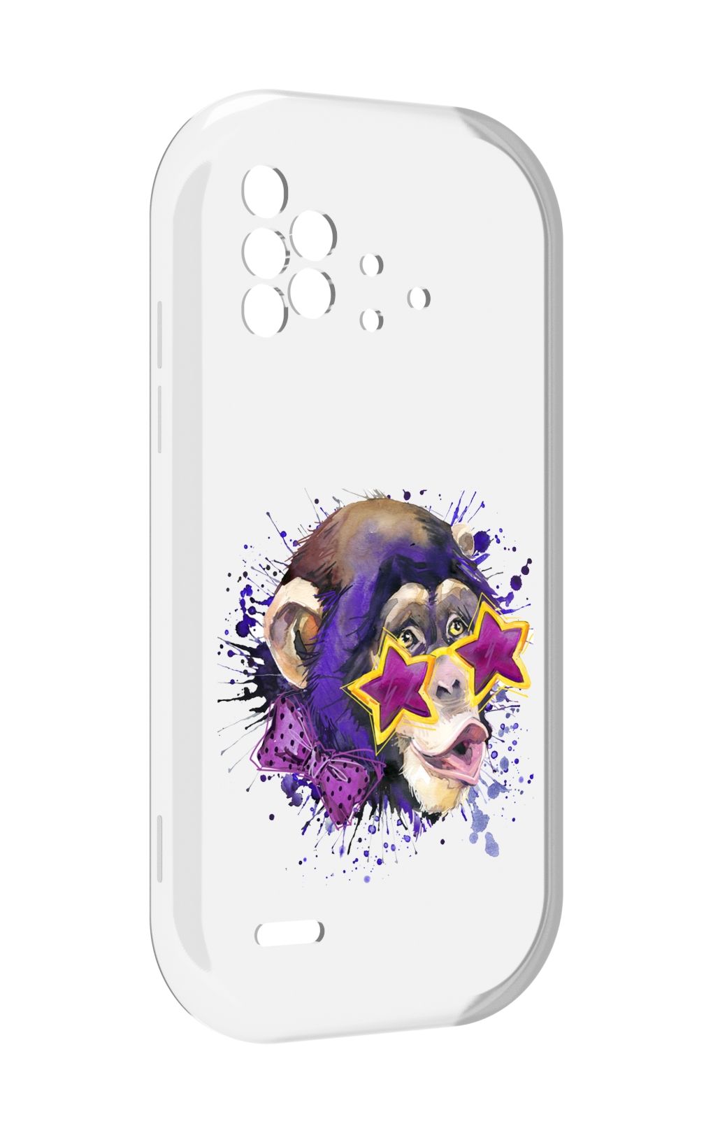 

Чехол MyPads обезьяна в очках для UMIDIGI Bison X10 / X10 Pro, Прозрачный, Tocco