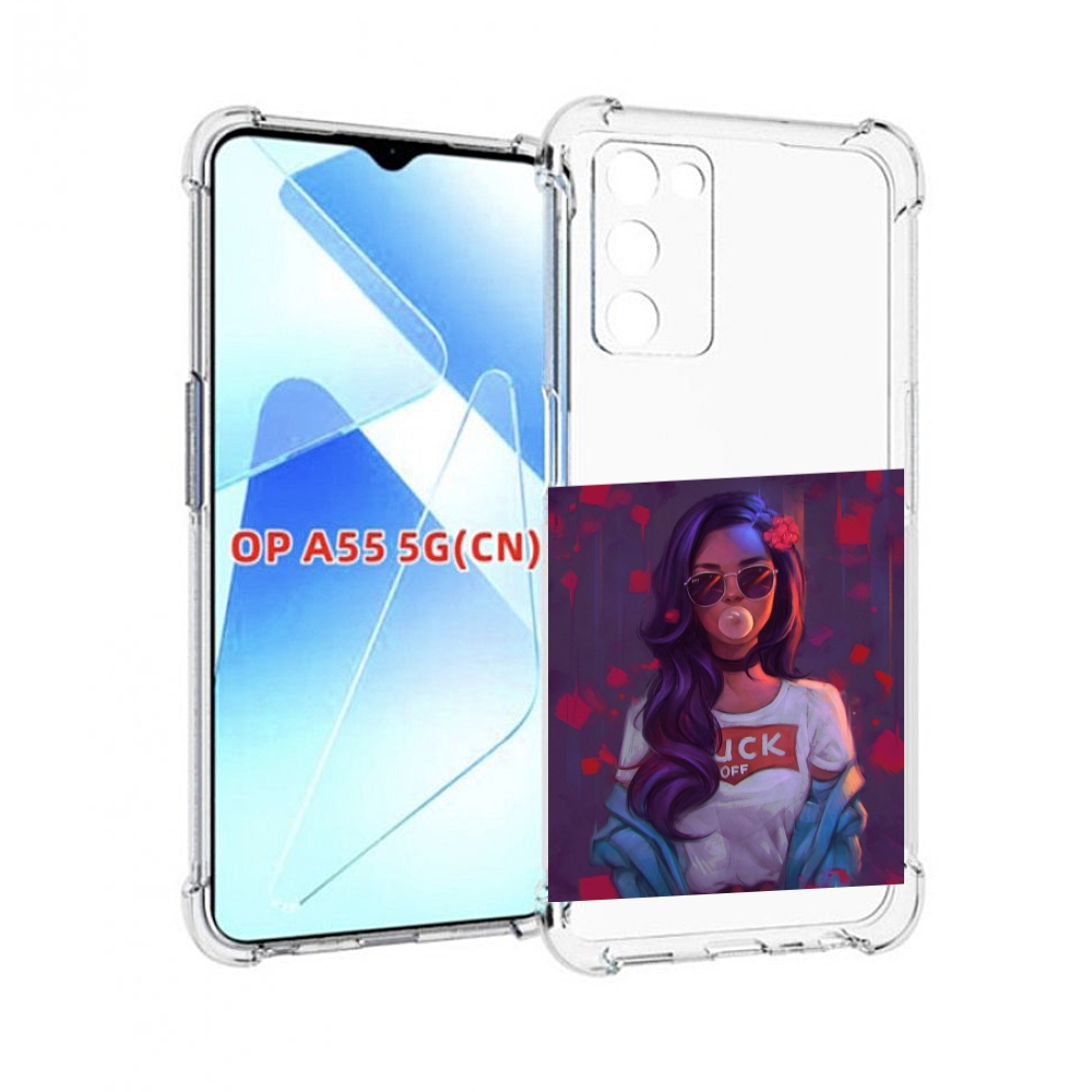 

Чехол MyPads девушка-с-жвачкой женской для Infinix Zero X Neo, Прозрачный, Tocco