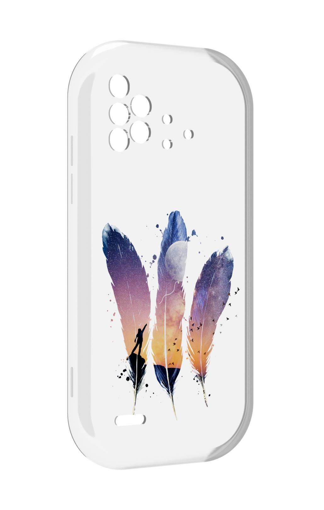 

Чехол MyPads небесные перья для UMIDIGI Bison X10 / X10 Pro, Прозрачный, Tocco