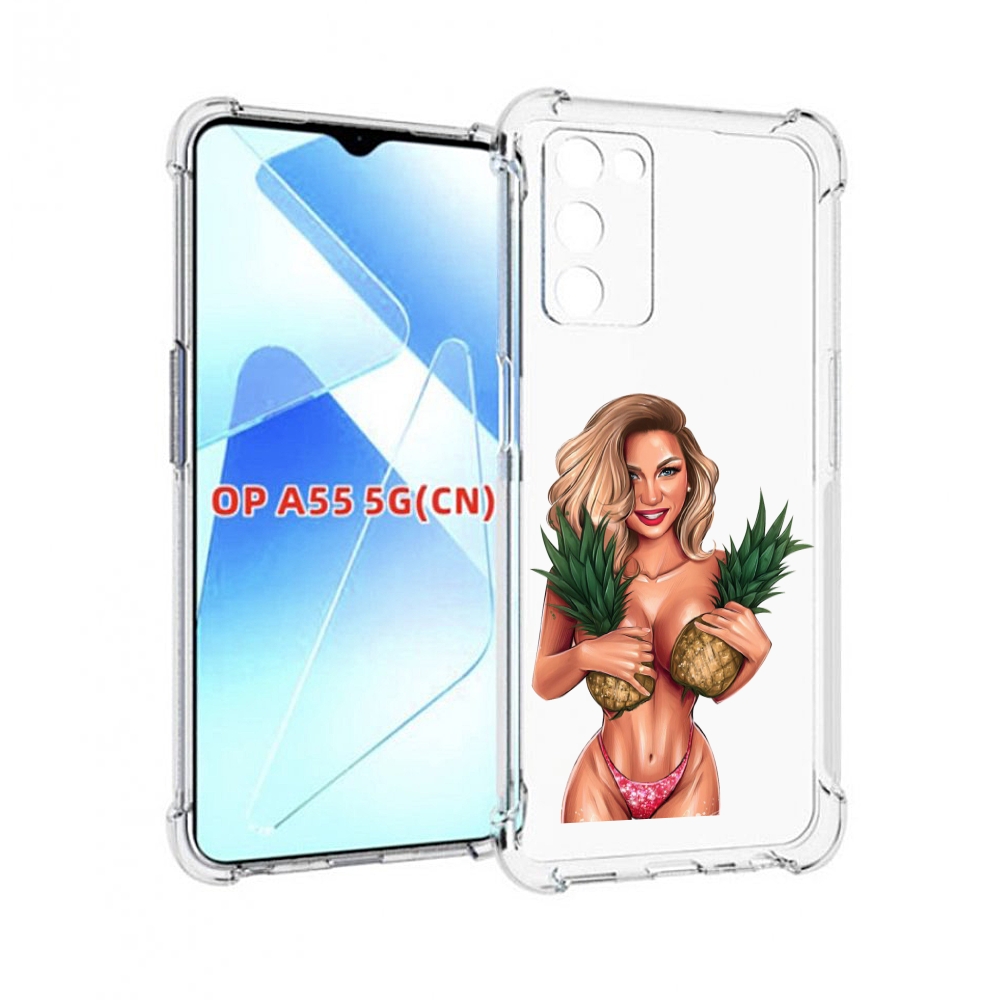 

Чехол MyPads девушка-с-ананасами женский для Infinix Zero X Neo, Прозрачный, Tocco