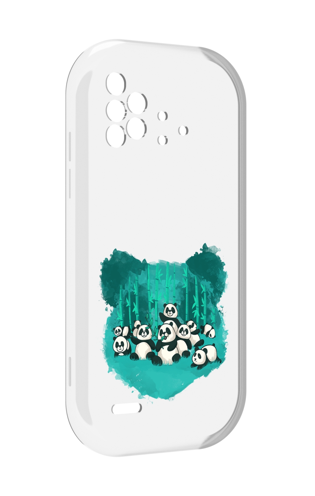 

Чехол MyPads нарисованные панды для UMIDIGI Bison X10 / X10 Pro, Прозрачный, Tocco