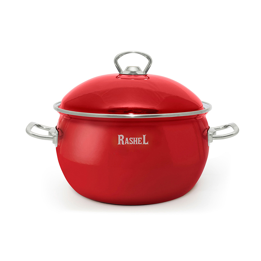 

Кастрюля с крышкой Rashel, эмалированная, 5 л, Красный, MRSH-Кастрюли1-20