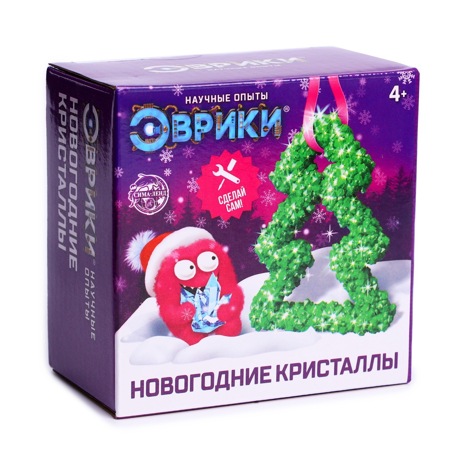 

Набор для выращивания кристаллов Эврики Новогодняя елка 4155693, Зеленый