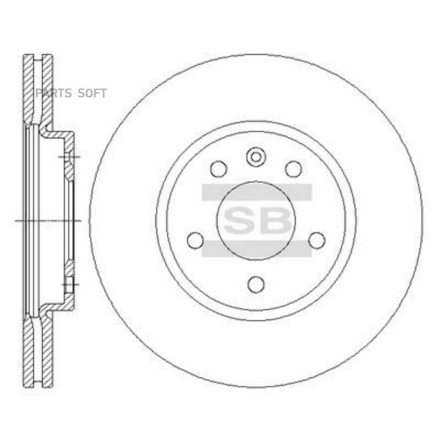 

Диск Тормозной Передний Opel Astra J, Chevrolet Cruze Sd3047 Sangsin brake арт. SD3047