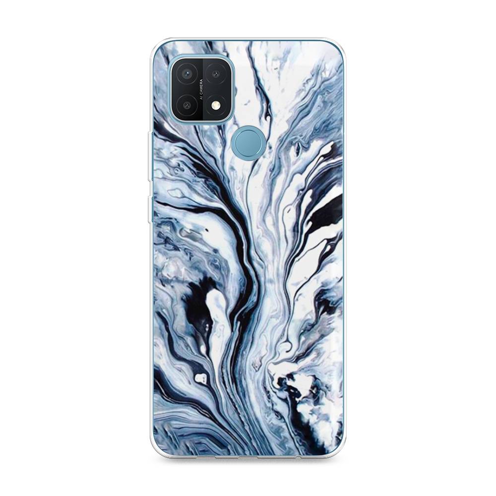 

Чехол Awog на Oppo A15/A15s "Голубой минерал мрамор", Разноцветный, 255650-3