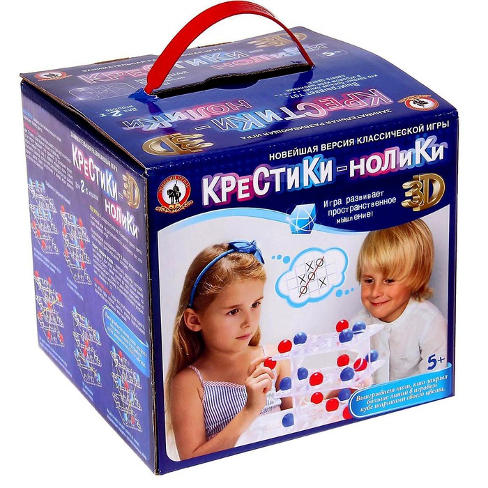 Игра настольная Русский стиль Крестики - нолики 463047 умные игры настольная игра 3d крестики нолики