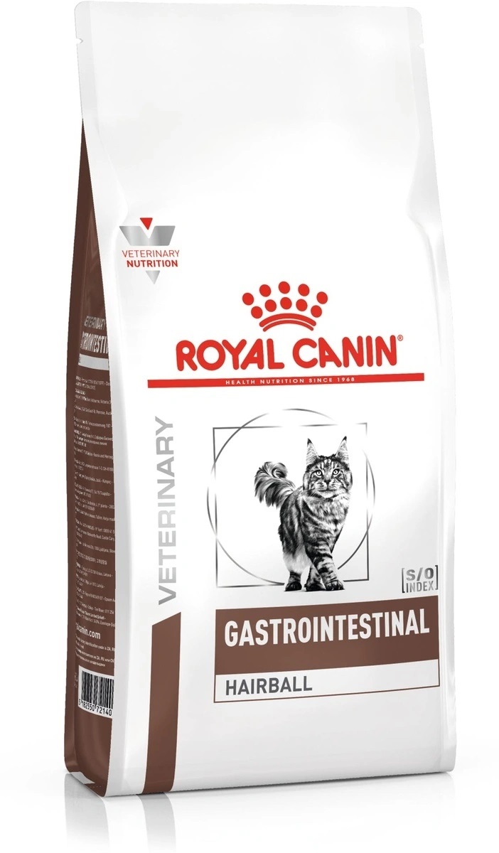 фото Сухой корм для кошек royal canin gastrointestinal hairball s/o, домашняя птица, 1шт, 2кг