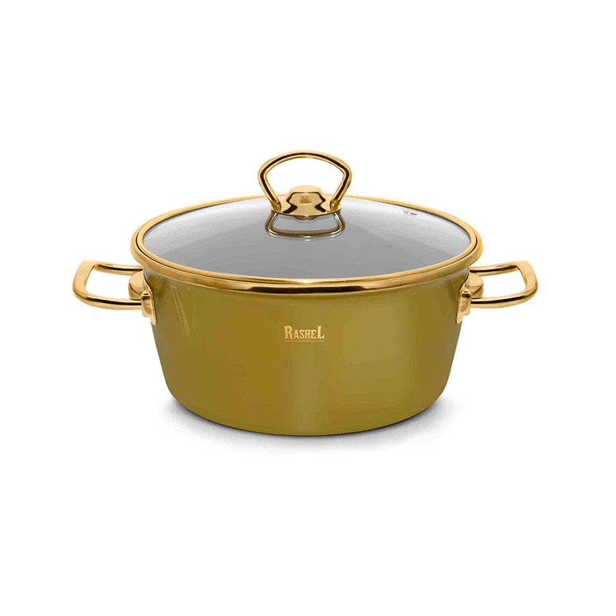 

Кастрюля с крышкой Rashel, эмалированная, 2,1 л, Зеленый, MRSH-Кастрюли1-7