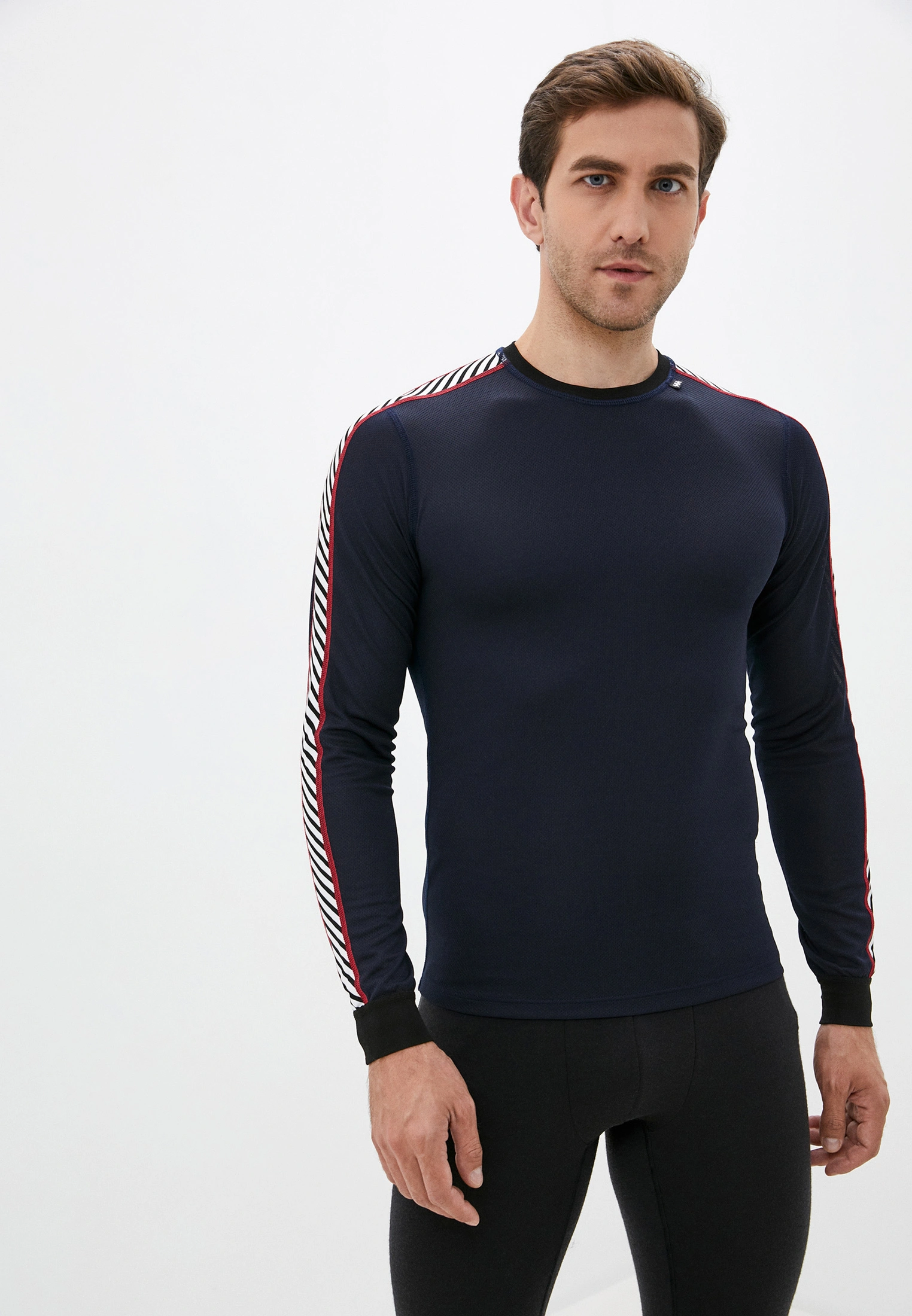 

Лонгслив с длинным рукавом Helly Hansen HH LIFA STRIPE CREW для мужчин, S, тёмно-синяя, 48800