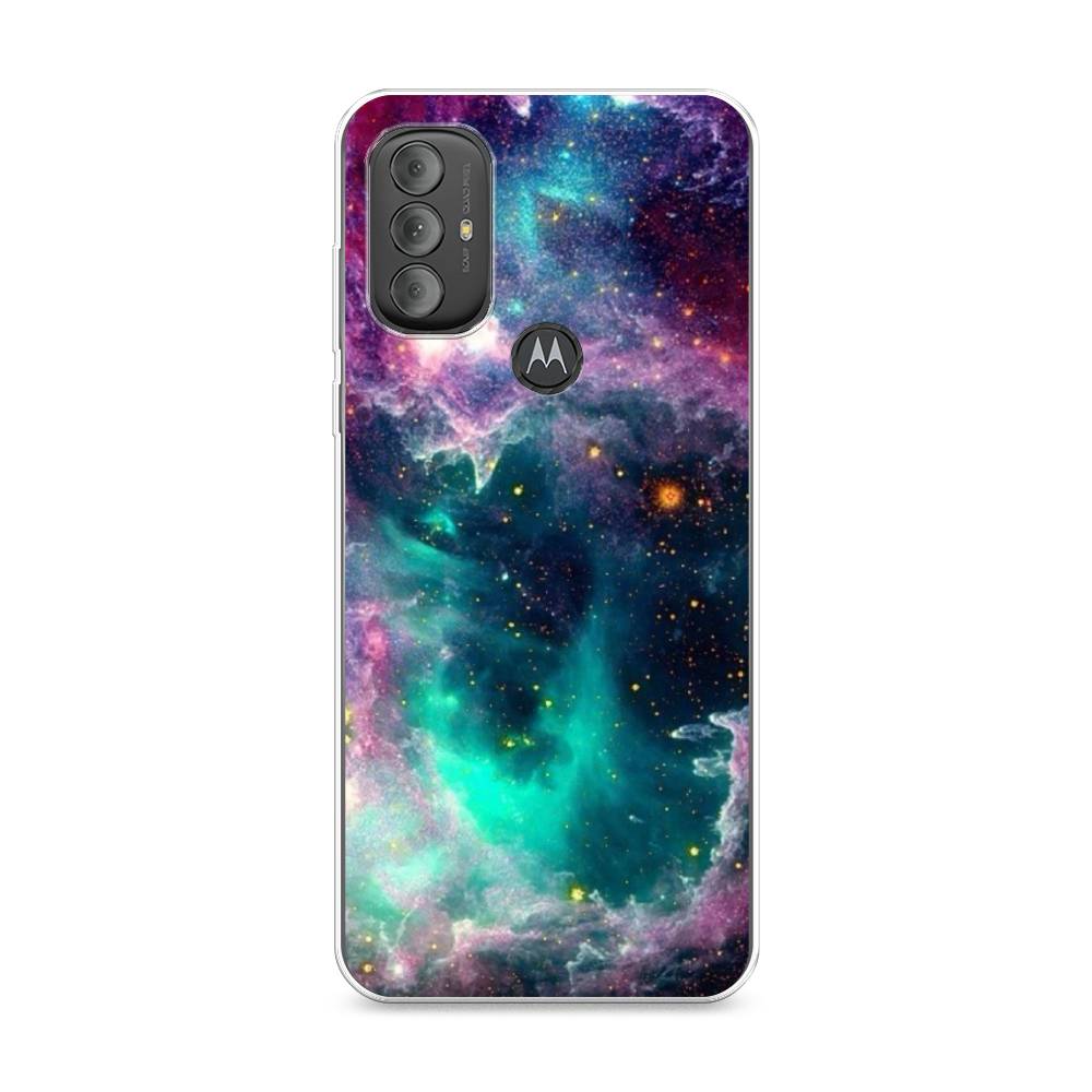 

Чехол на Motorola Moto G Power 2022 "Звездные облака", Розовый;бежевый, 242850-2