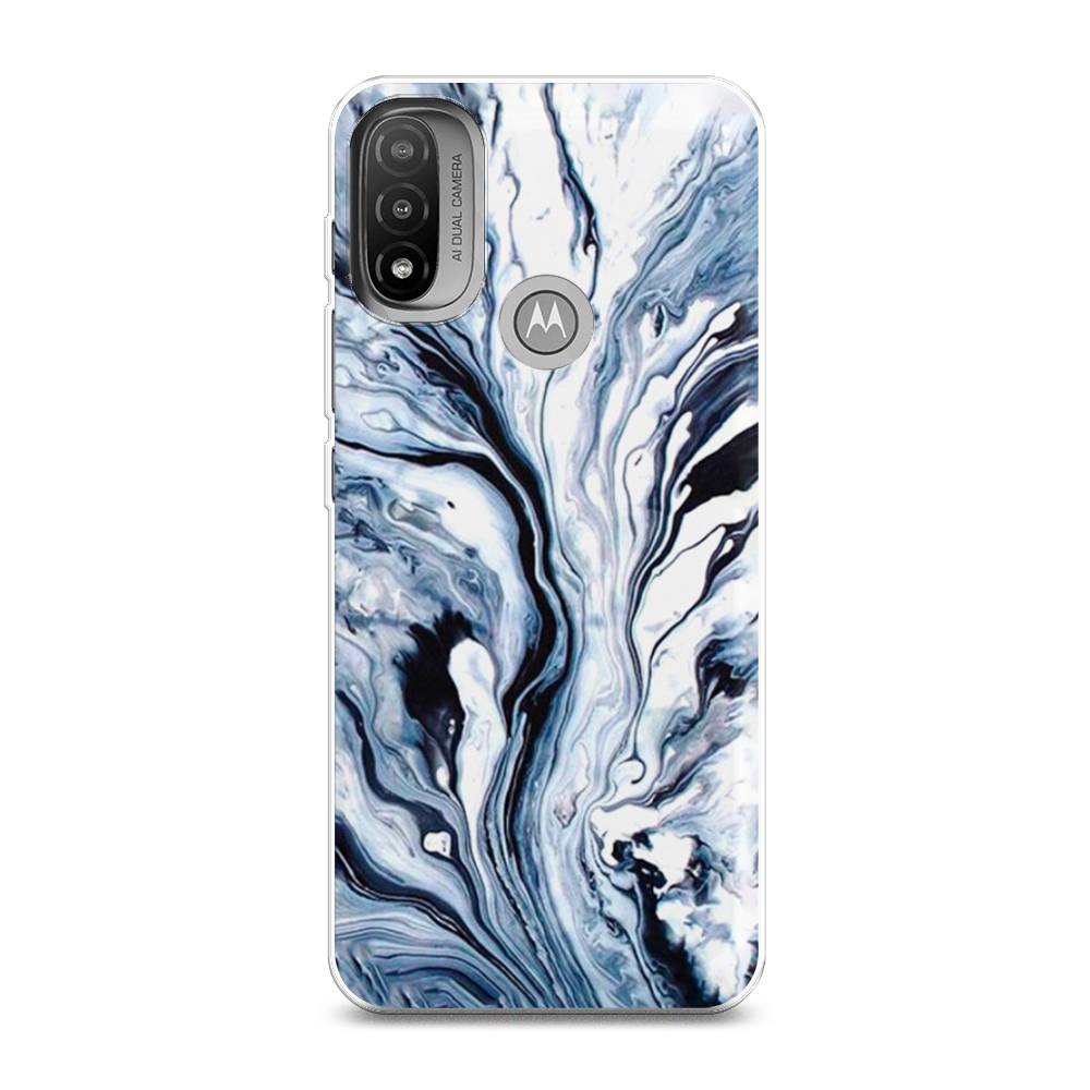 

Чехол Awog на Lenovo K14 Plus/Motorola Moto E20/E30/E40 "Голубой минерал мрамор", Разноцветный, 243450-3