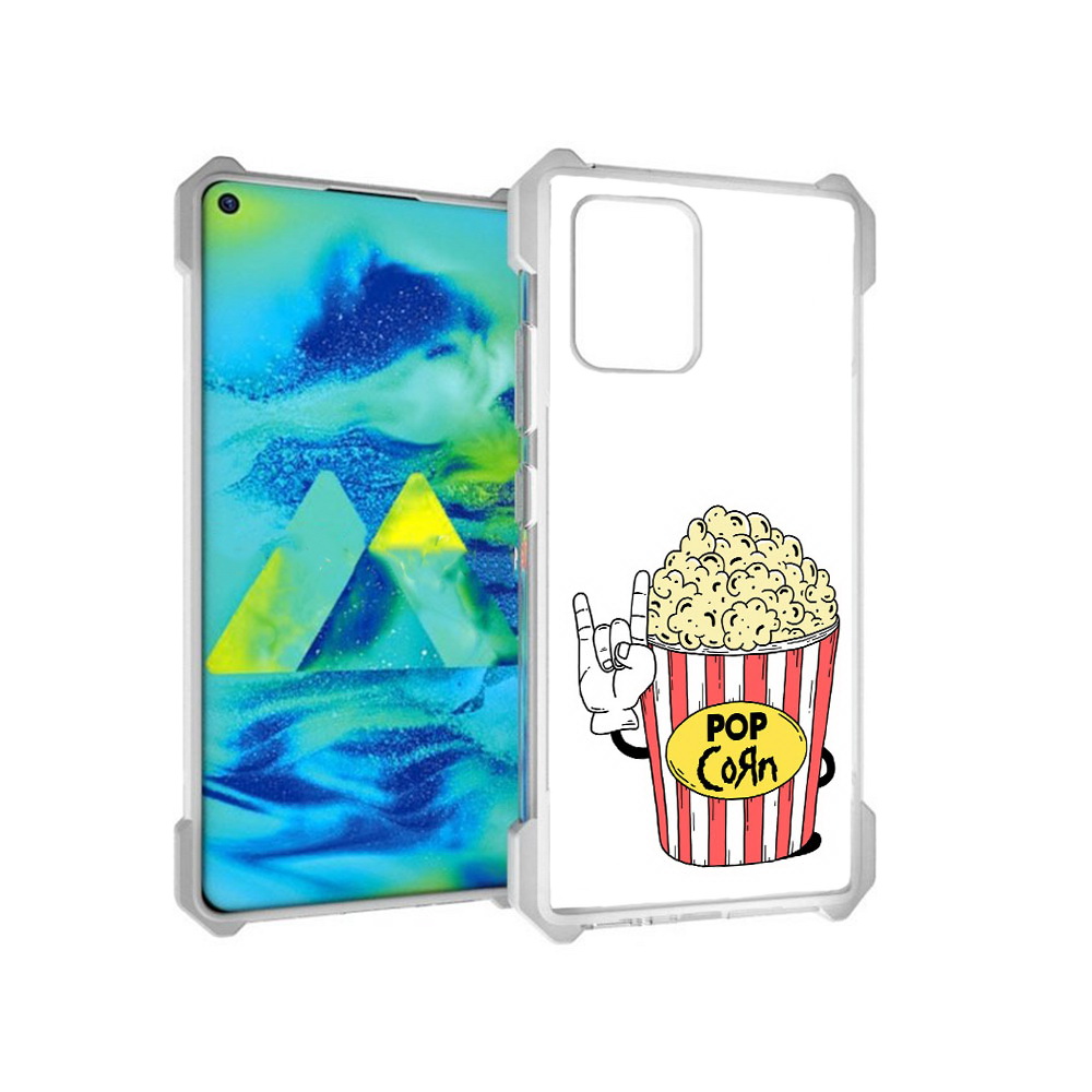 

Чехол MyPads Tocco для Samsung Galaxy S10 Lite крутой попкорн (PT143840.502.427), Прозрачный, Tocco